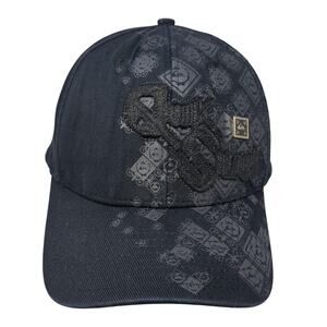 Quiksilver Fitted Hat Blue One Size Embroidered Stretch Vent Holes